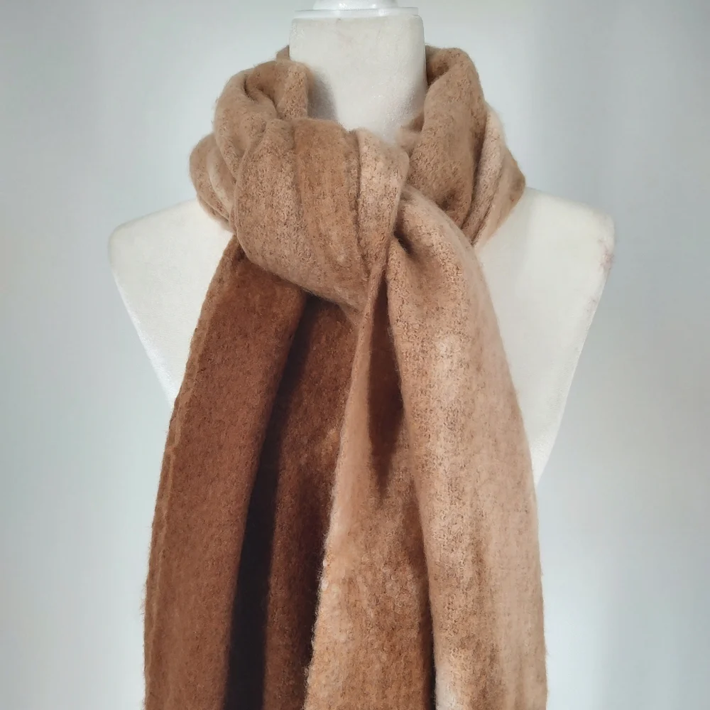 Steve Madden Blanket Scarf Brown 1 SFM